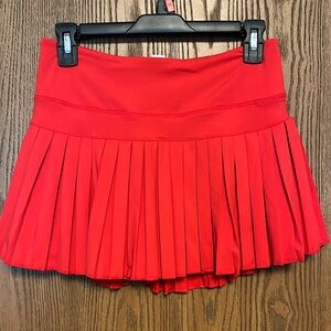 Gold Hinge tennis skort. Candy red NWT